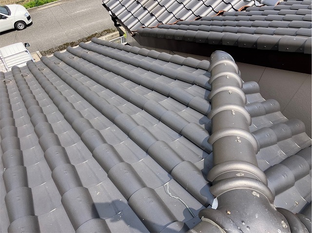 雨漏りが生じた瓦屋根